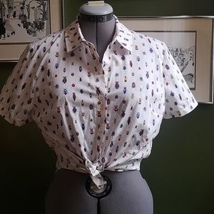 FRAME White Multicolored Bug Shirt